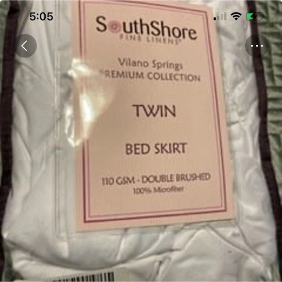 15-inch Drop Classic Pleated Twin Bedskirt Microfiber Bright White NEW - Picture 3 of 4